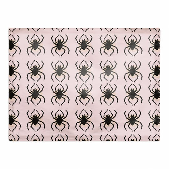 Pink Spider Polyester Twill Placemat